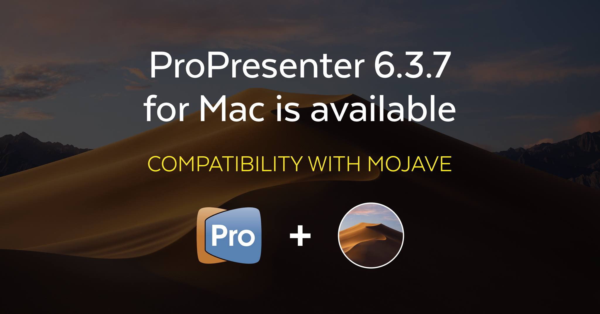 ProPresenter - Great news macOS Mojave users! ProPresenter... | Facebook