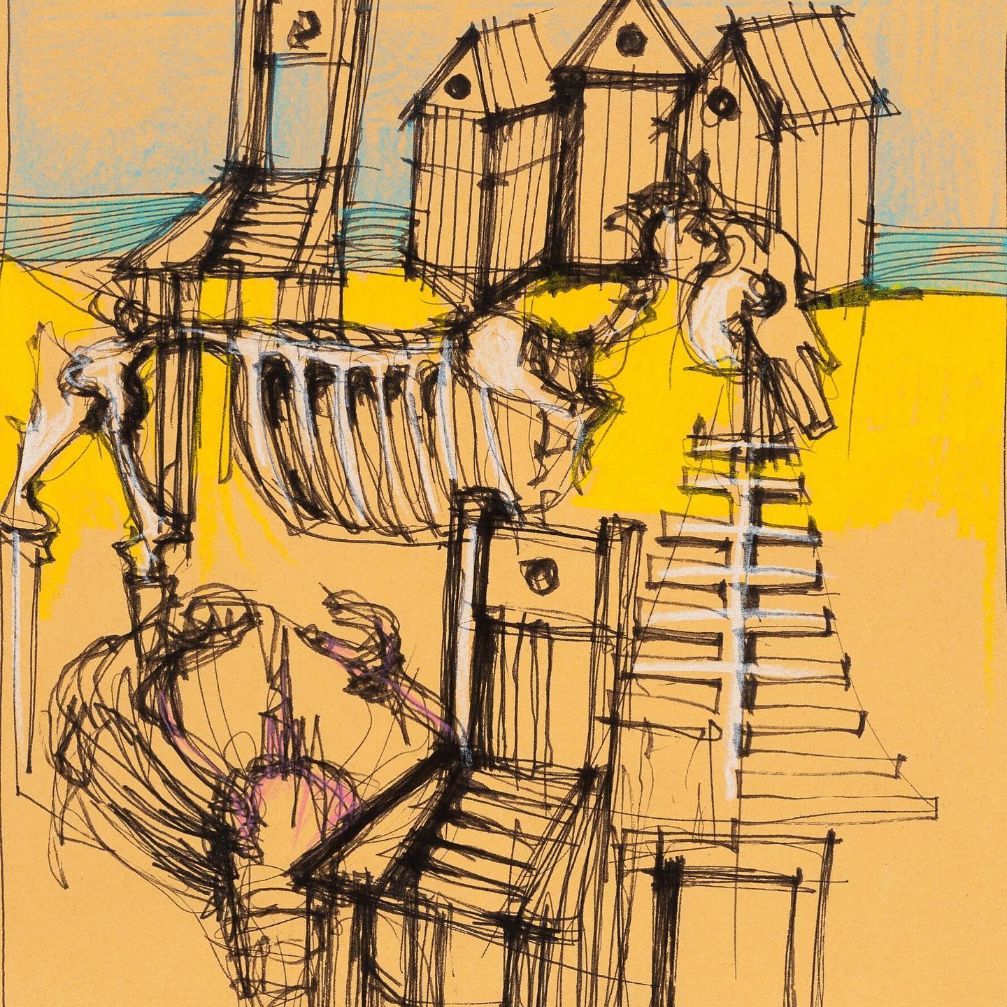 Aldo Rossi, (1) Plan for Cimitero di San Cataldo, Modena, Italy, c 