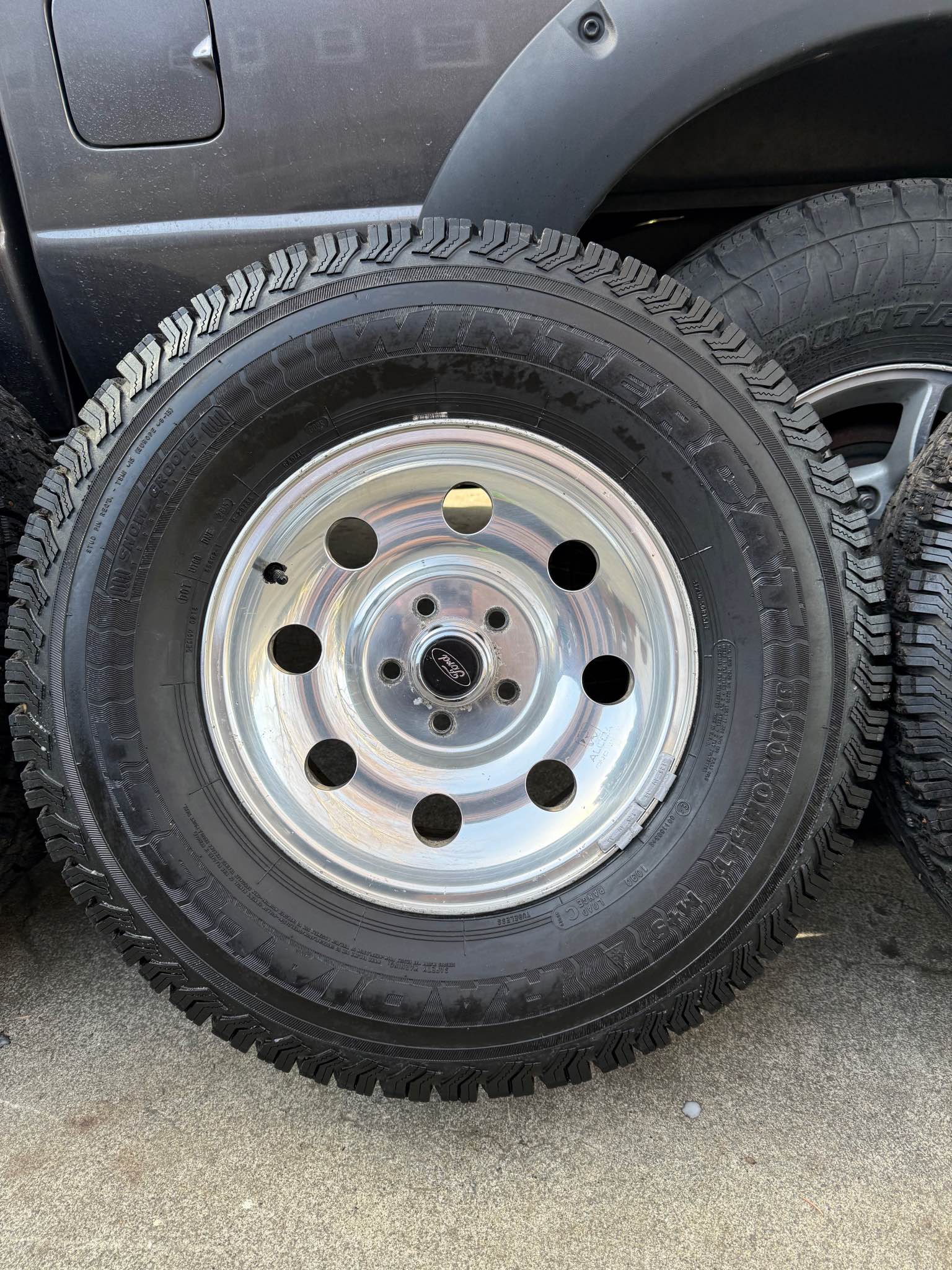 Rare Alcoa Forged Aluminum Wheels + Studded Winter Tires – Ford Ranger ...