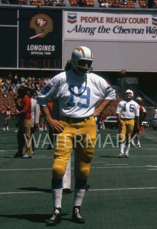 San Diego CHARGERS, 1973. #19 QUARTERBACK. 🏈🖐️