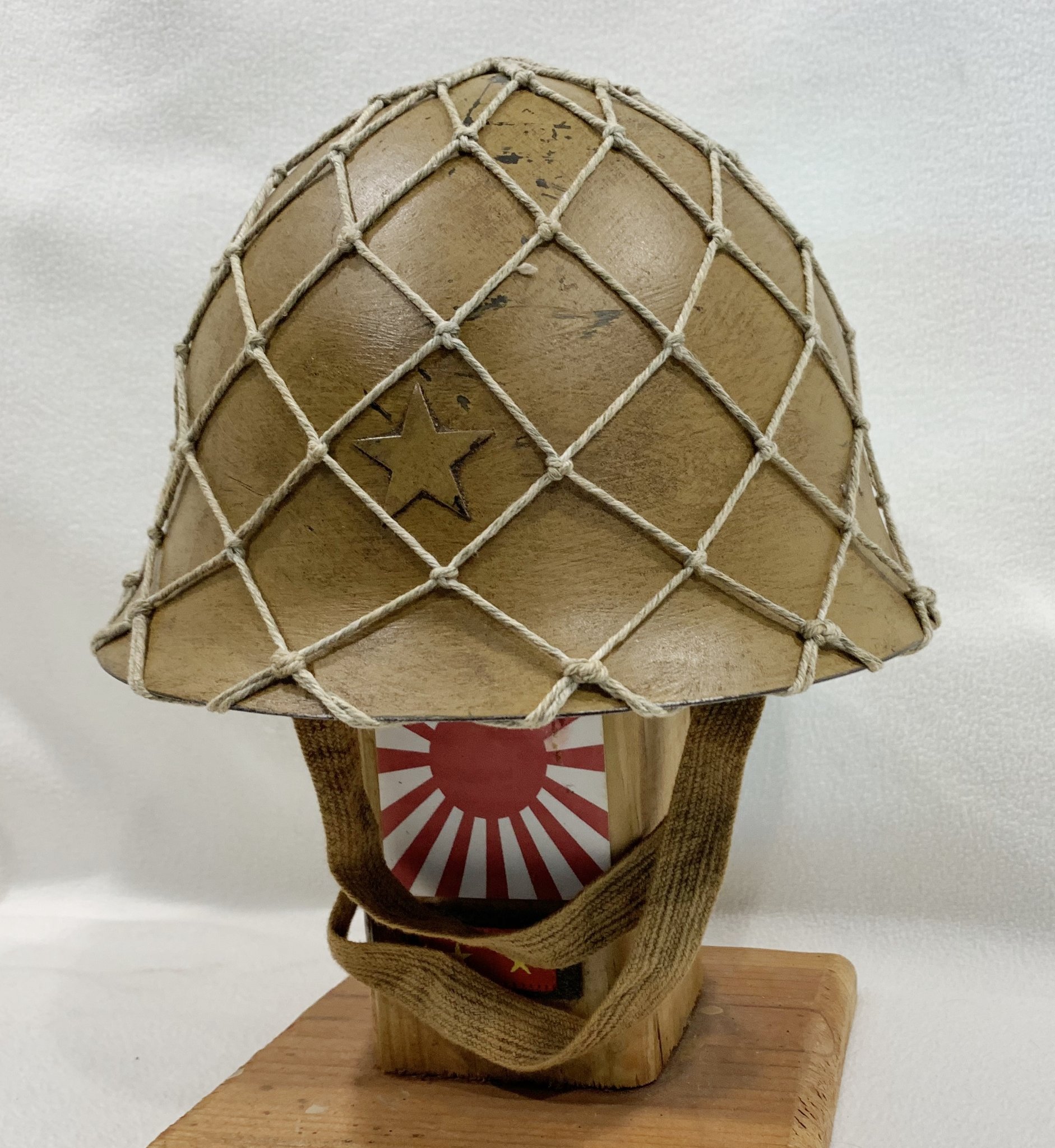 WWII Japanese Imperial Navy kamikaze pilot's leather hat for sale