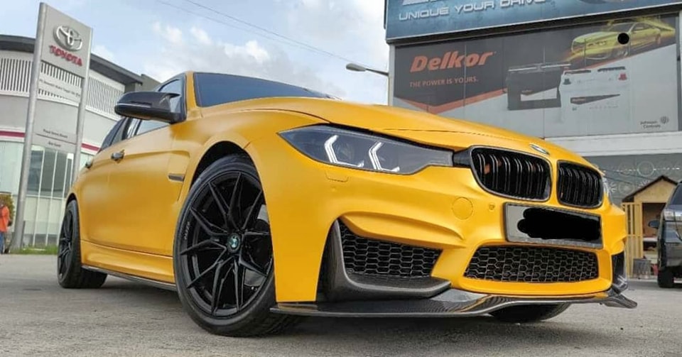 Raxer Wheels - F30 in yellow getting the 18