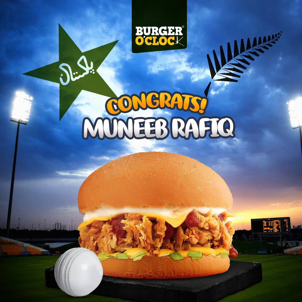 Burger O'Clock - Congratulations Muneeb Rafiq you've won a...