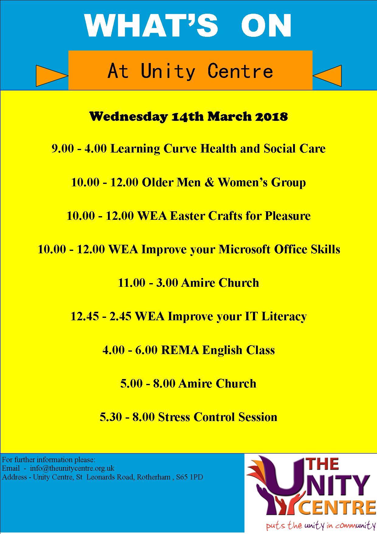 Unity Centre - Hello everyone, here's what's going on at... | Facebook