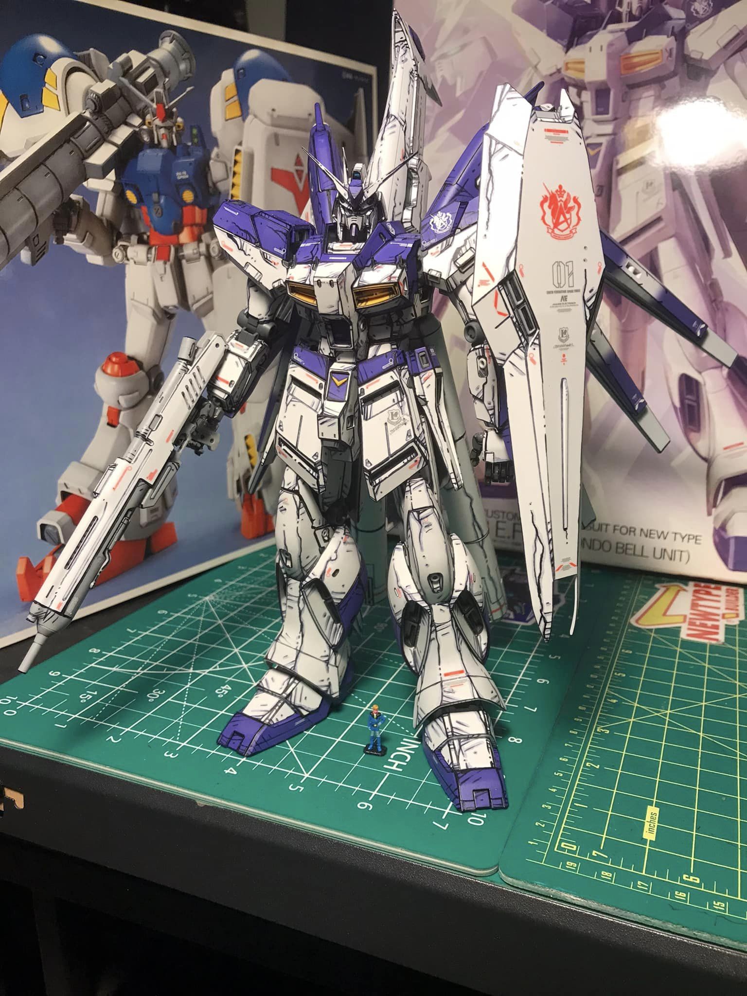 MG 1/100 Hi-Nu Ver.Ka Mechanical Clear + HWS custom detail paint