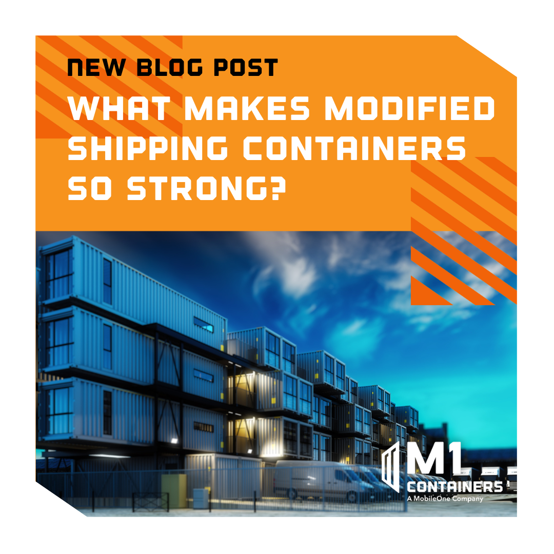 M1 Containers - Modified shipping containers are built to be stronger ...