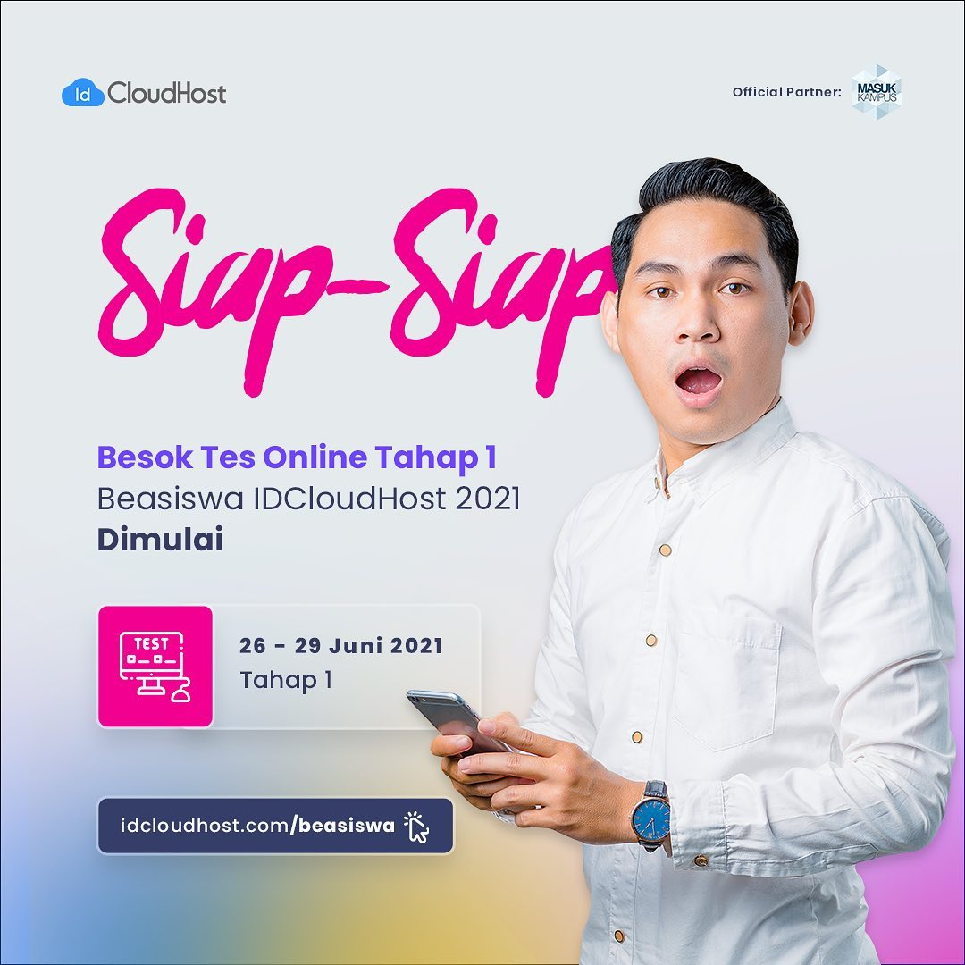 IDCloudHost - Siap - siap besok Tes Online Tahap 1 Seleksi... | Facebook