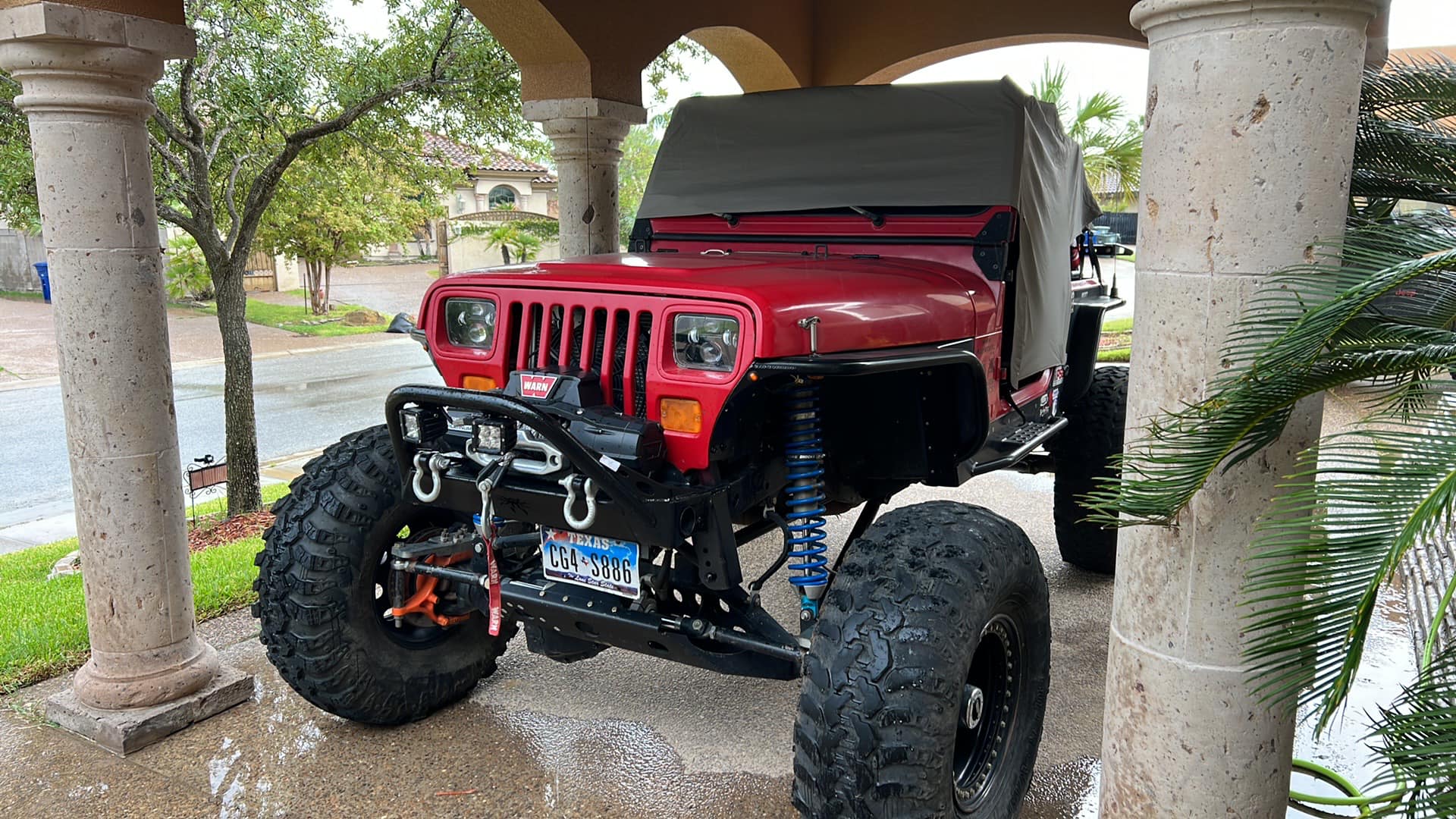 Jeep Wrangler YJ with LS motor and 39 inch Red Label tires