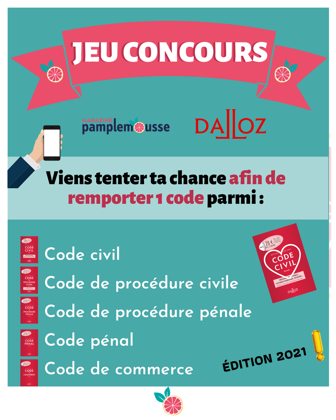 📢🎉 JEU CONCOURS Instagram... - Éditions Pamplemousse Magazine
