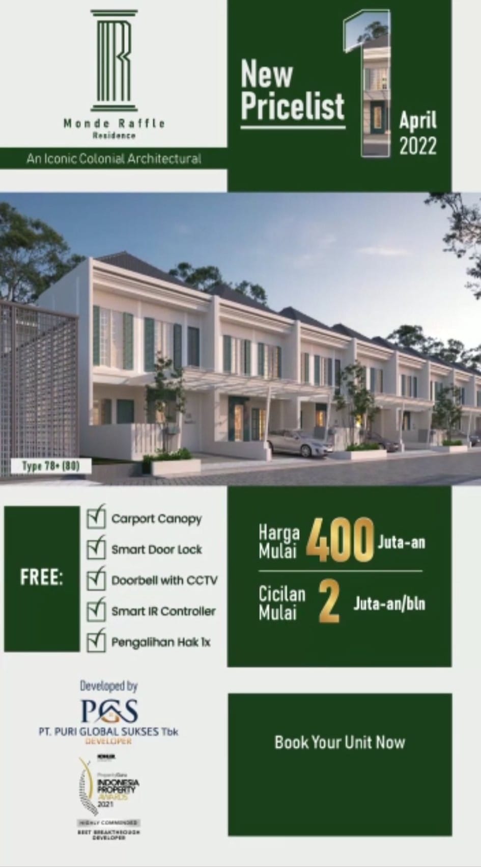 Jual Beli Rumah Batam - New Launching Monde Raffle Residence 