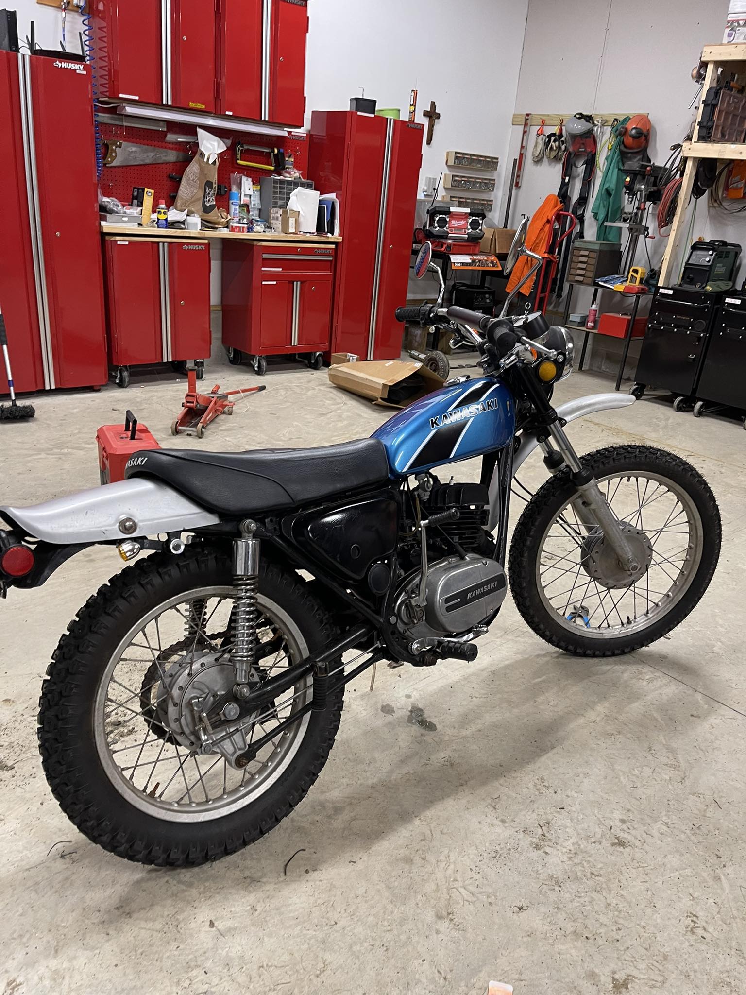 Why don't headlight and blinkers work on 1975 Kawasaki F11 Enduro