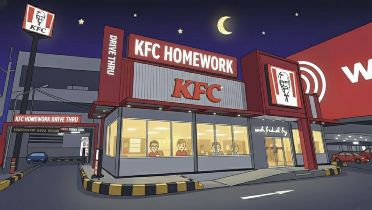 KFC HOMEWORK DRIVE THRU PATTAYA | Facebook
