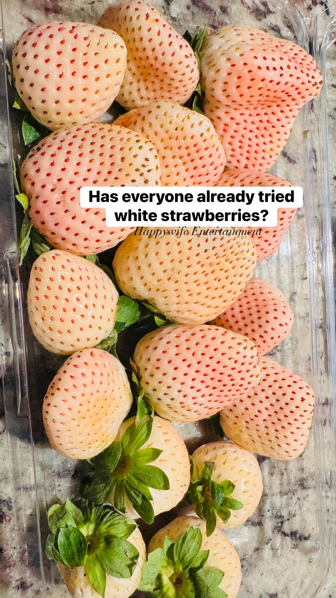White strawberries are a different type of strawberries. Click the