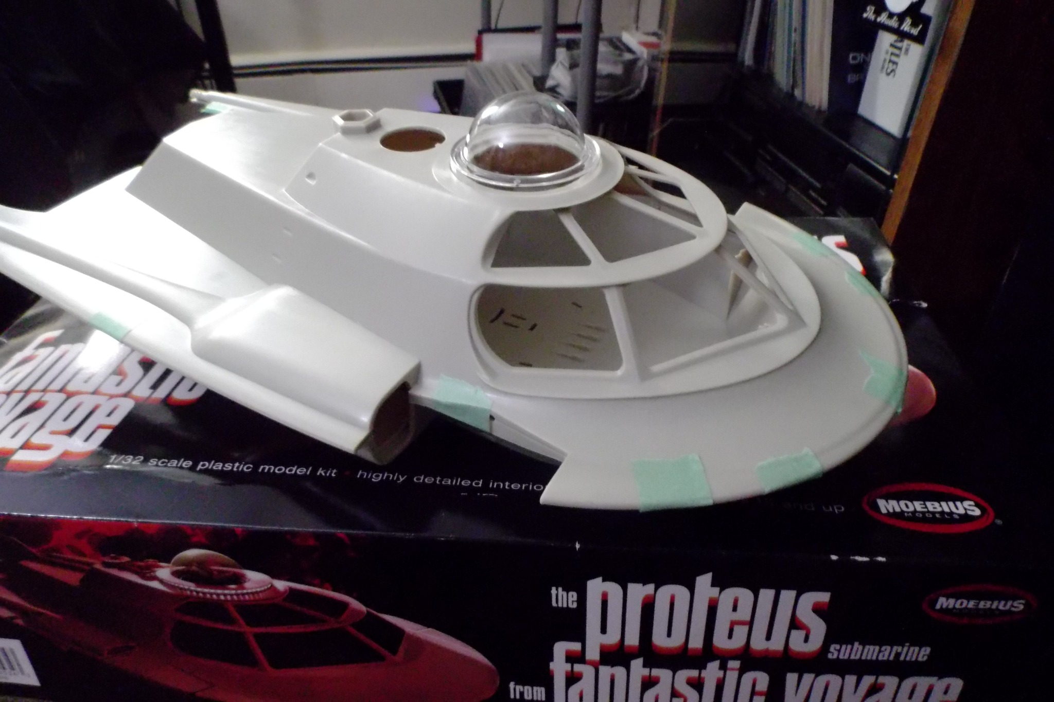 Moebius 1/32 scale Proteus sub model from Fantastic Voyage