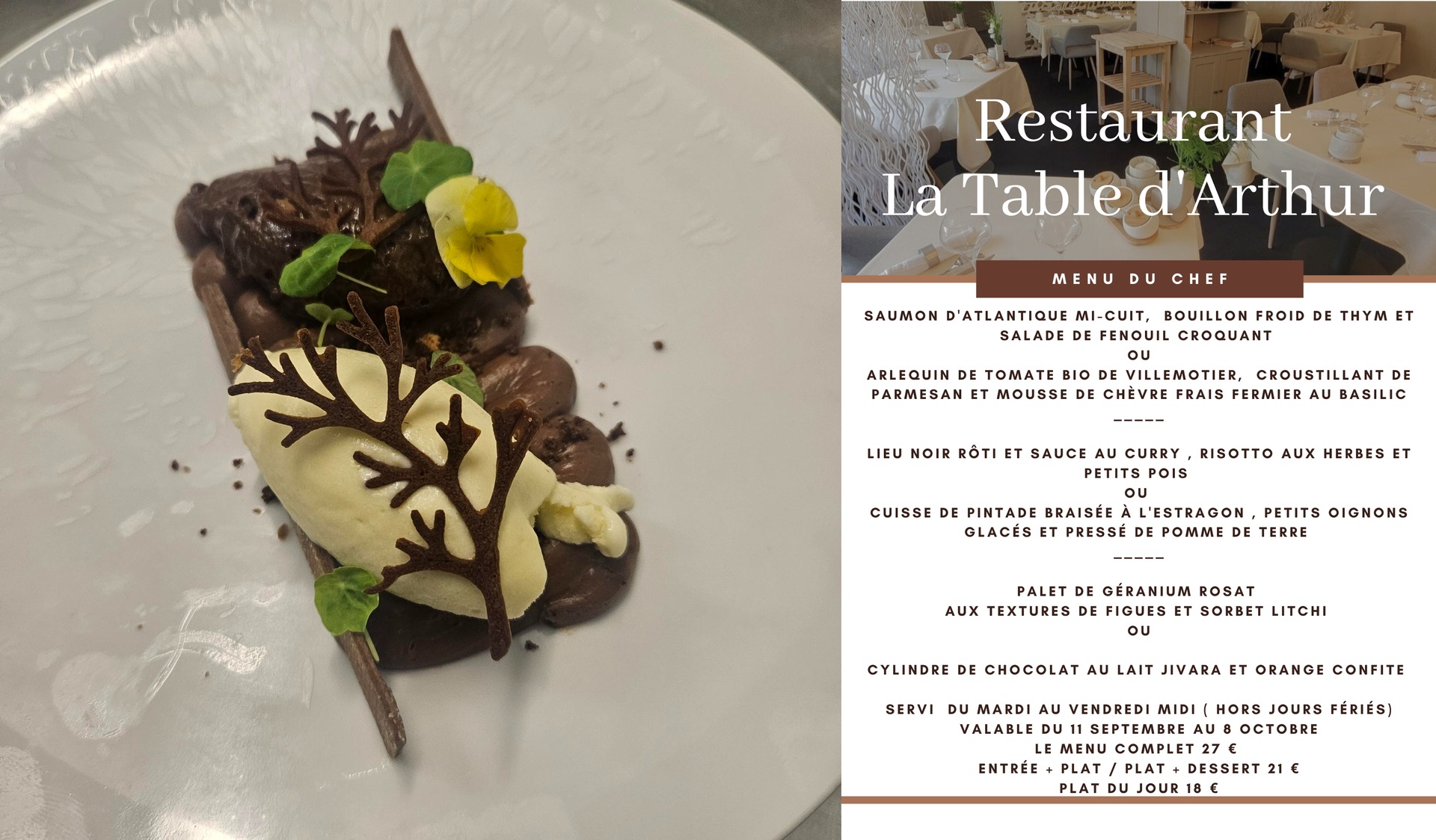 Restaurant La Table... - Restaurant La Table d’Arthur