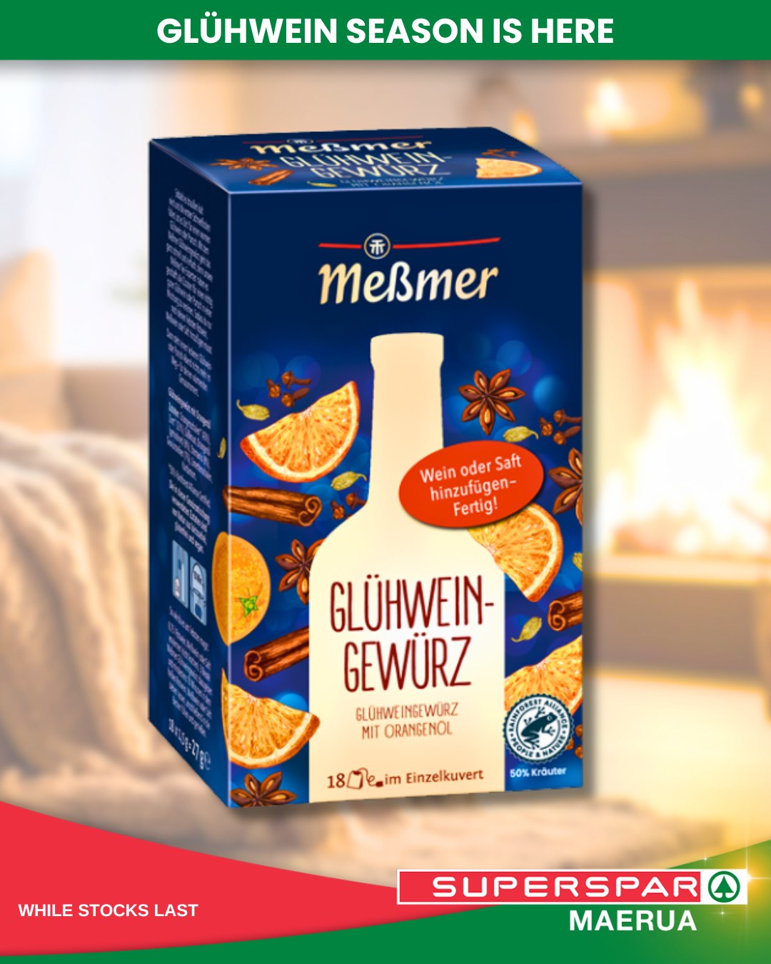 🍷Glühwein season is here! Warm up the winter days with a comforting cup of this festive favourite. Perfect for cozy evenings, gatherings, and embracing the colder season in style. Hurry in and