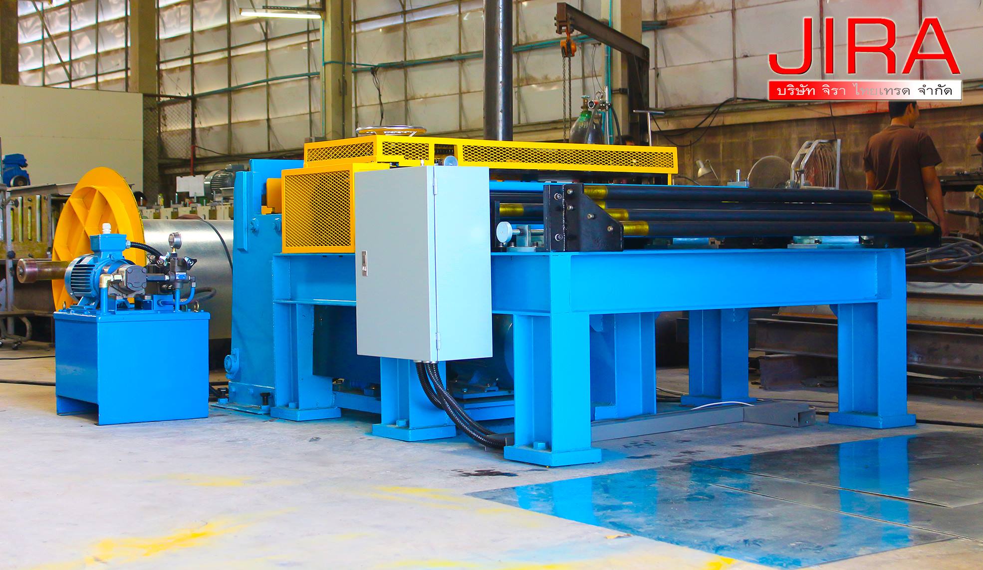 เครื่องรีดพร้อมระบบตัดปั๊ม... - Rollforming Machine by Jira