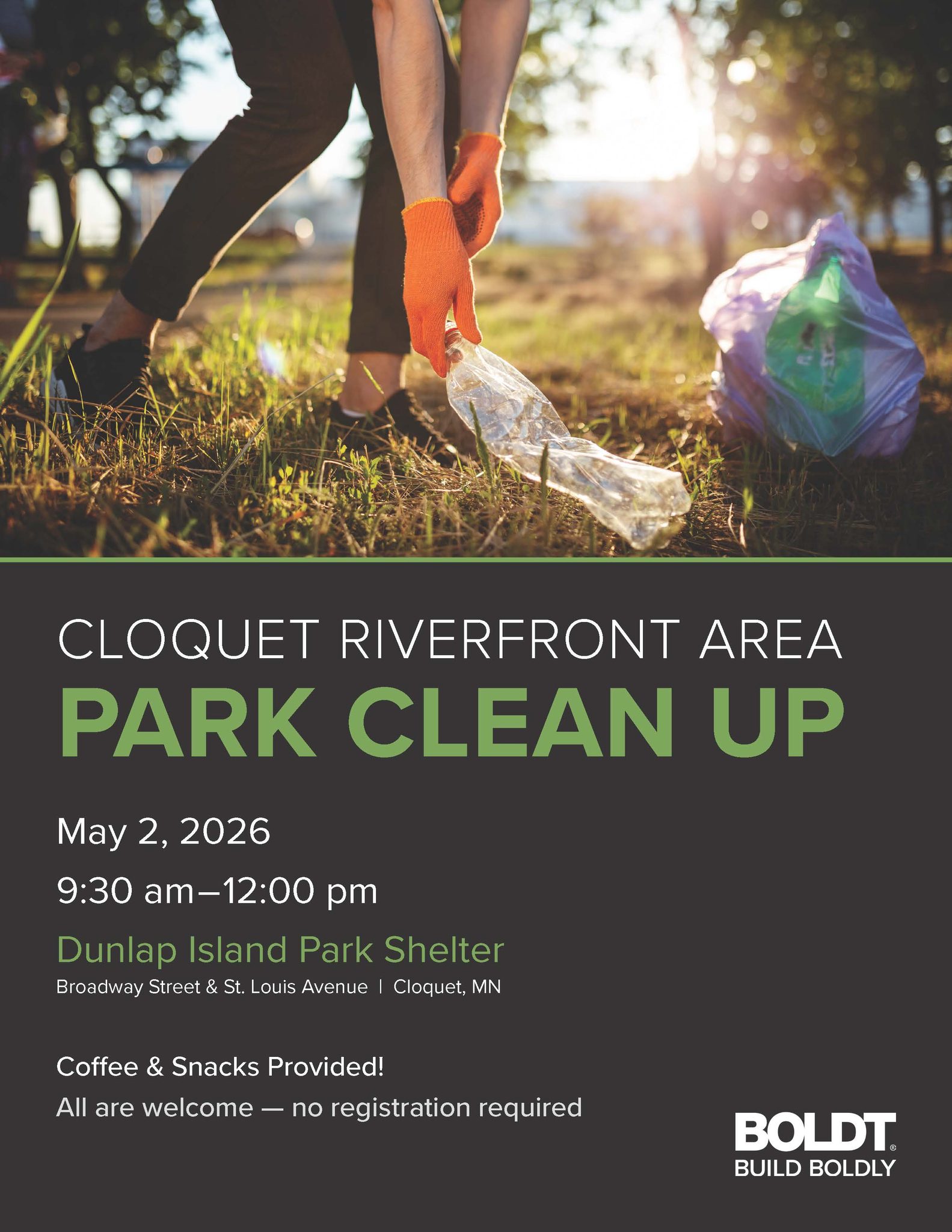 CLOQUET RIVERFRONT AREA & PARK CLEAN UP