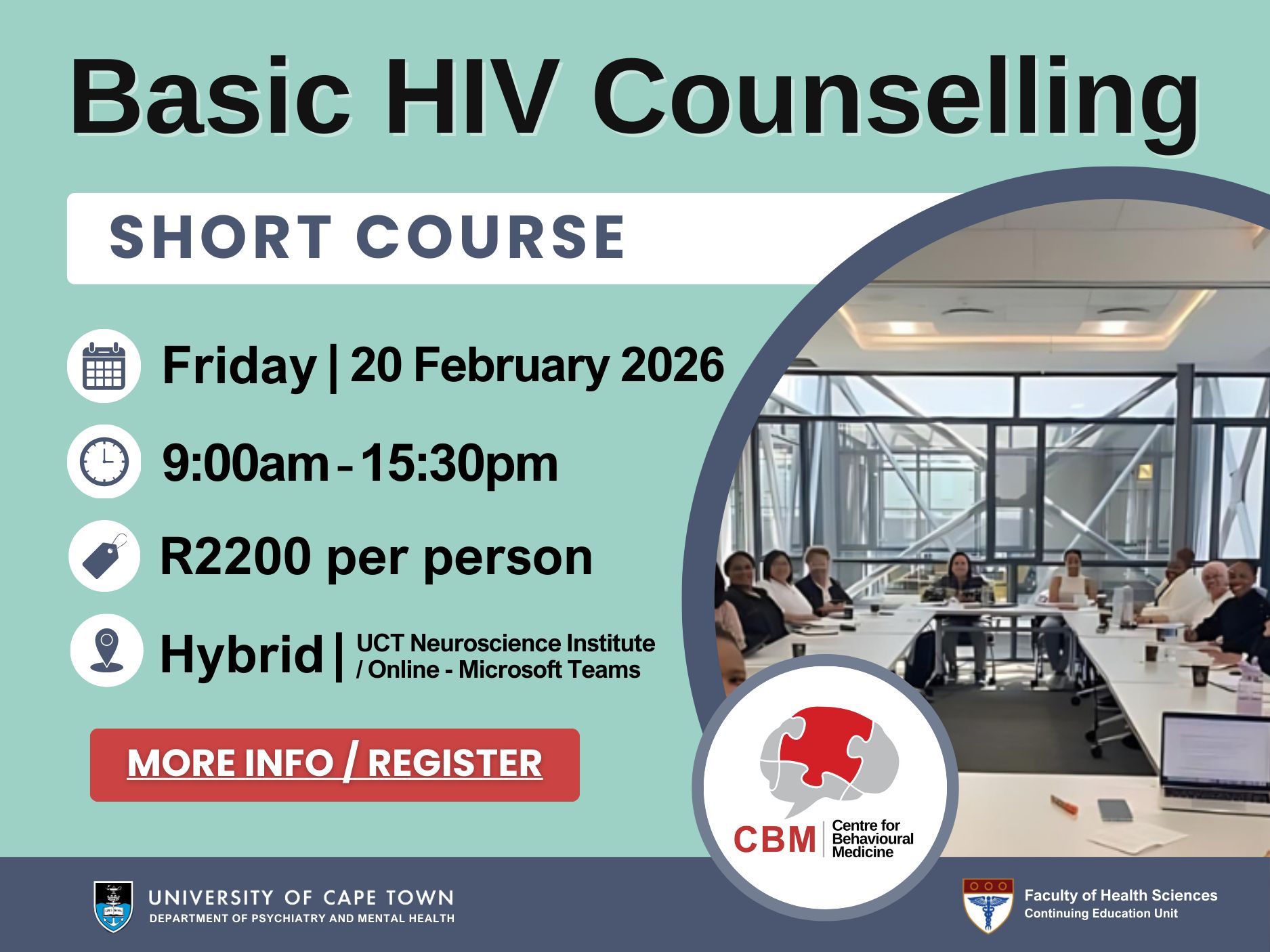 UCT - Registration is open for the Basic HIV Counselling short course ...