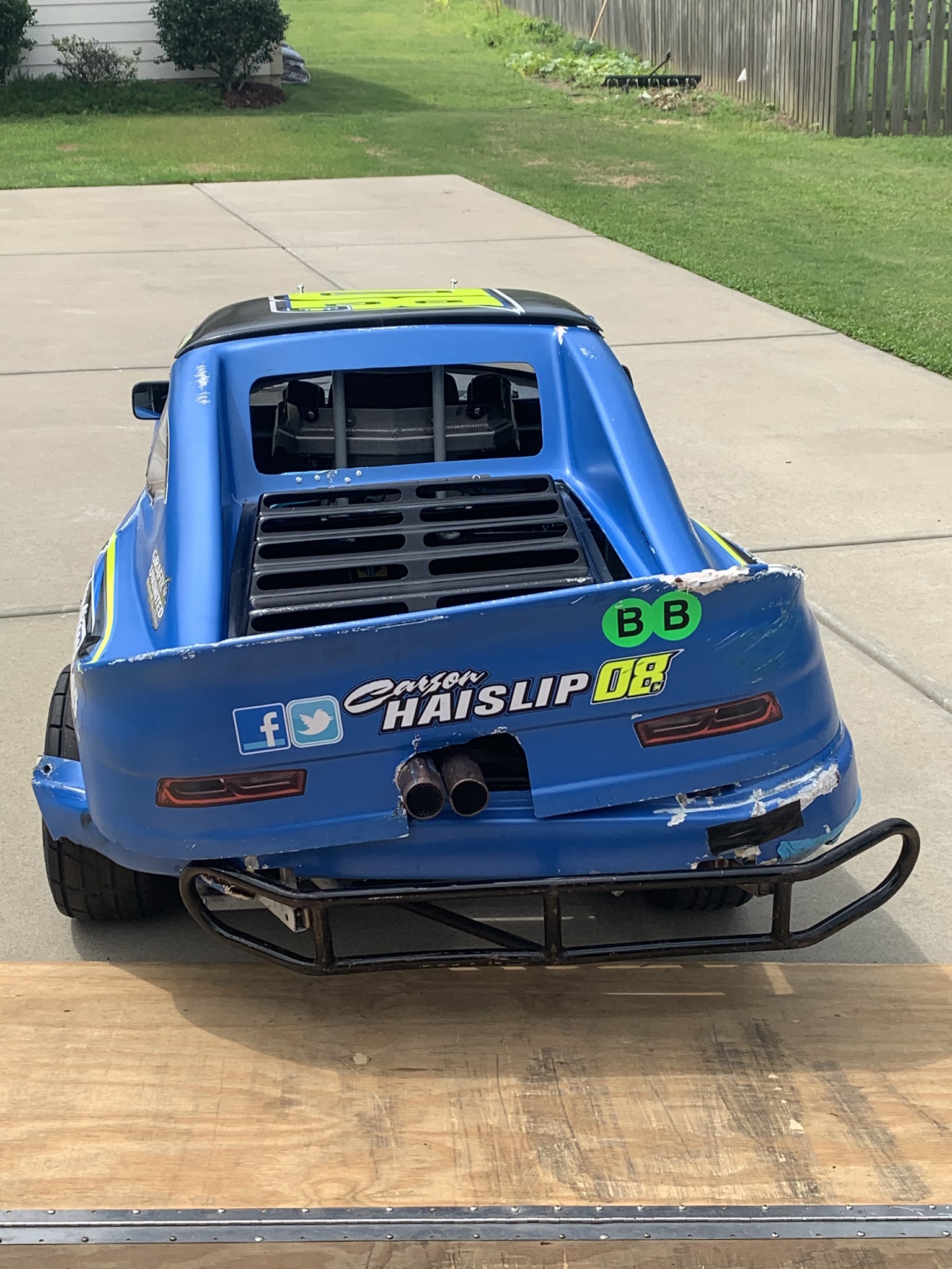 All in all, damage isn't too bad!... - Carson Haislip Racing | Facebook