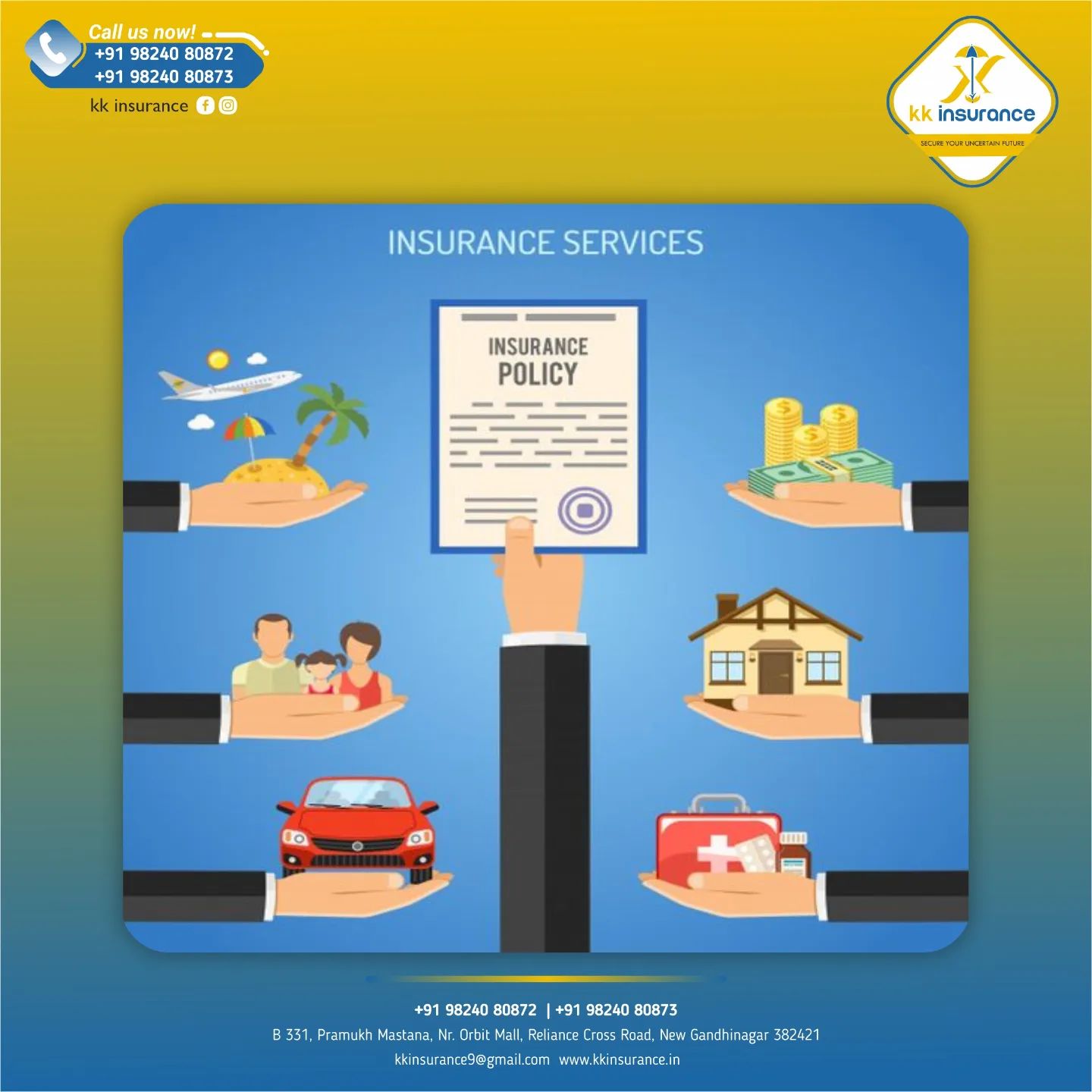 K K Insurance - Sometimes LATER becomes NEVER. . Don't wait, DO IT NOW ...