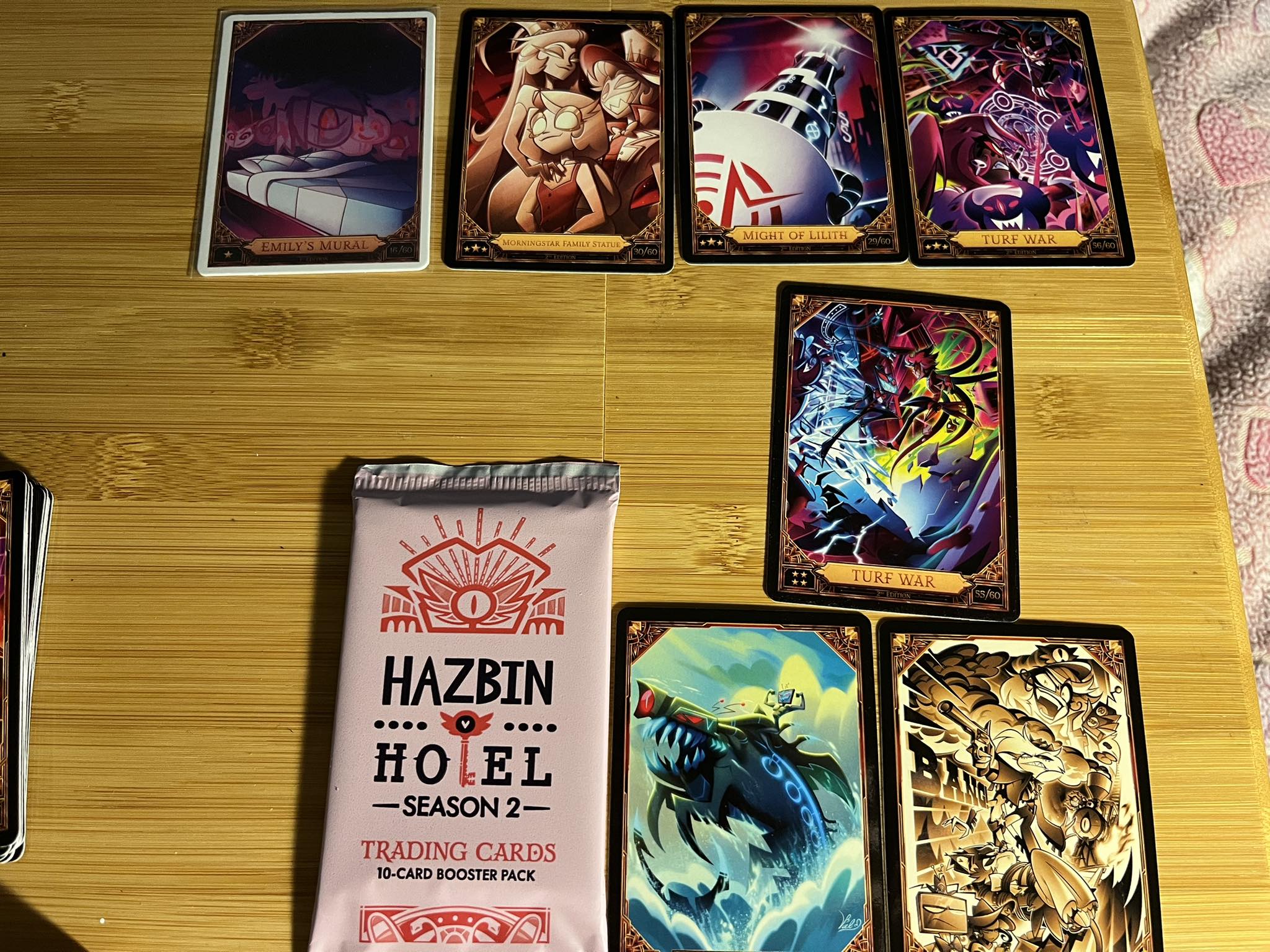 Hazbin Hotel S2 1st edition foil cards available for trade