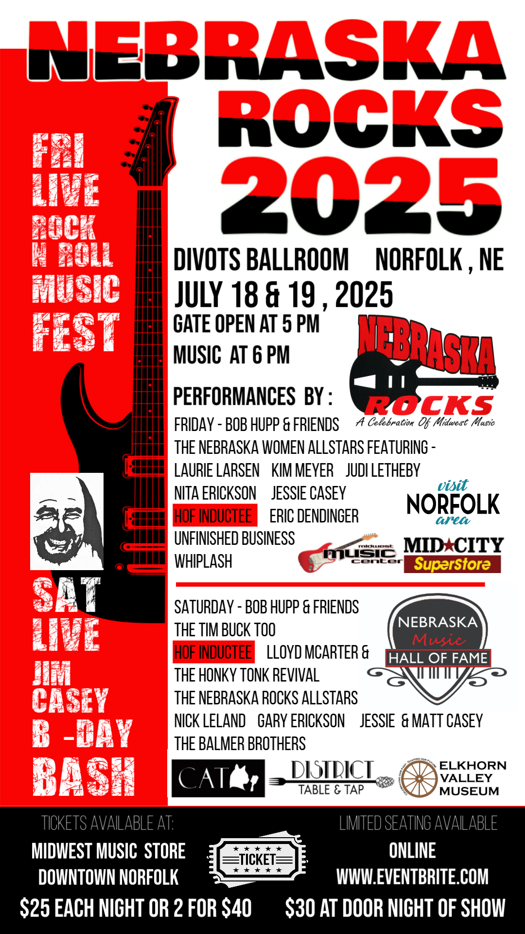 Nebraska Rocks 2025 - A Celebration of Midwest Music