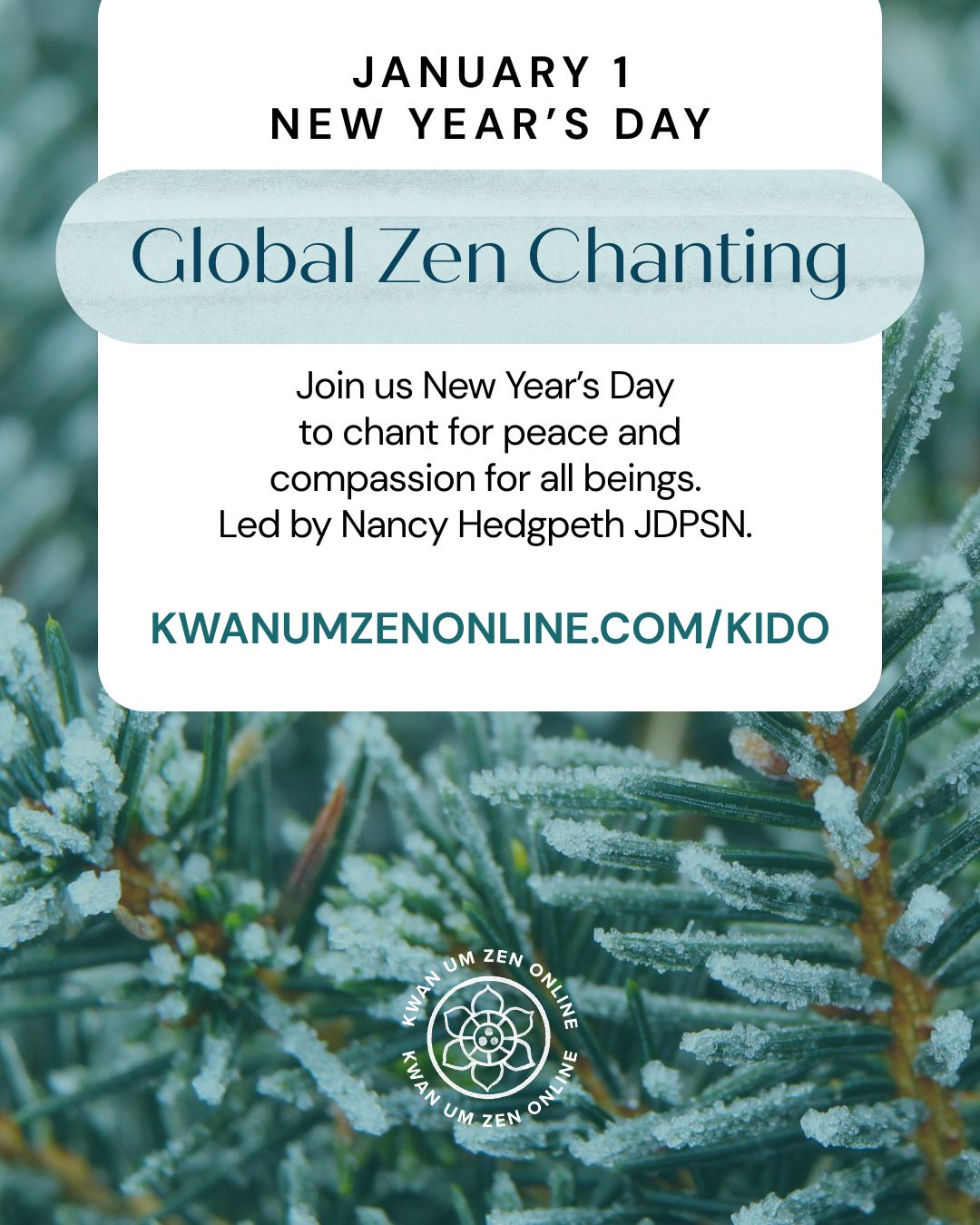 🌍 New Year's Day Global Zen... - The Kwan Um School of Zen | Facebook