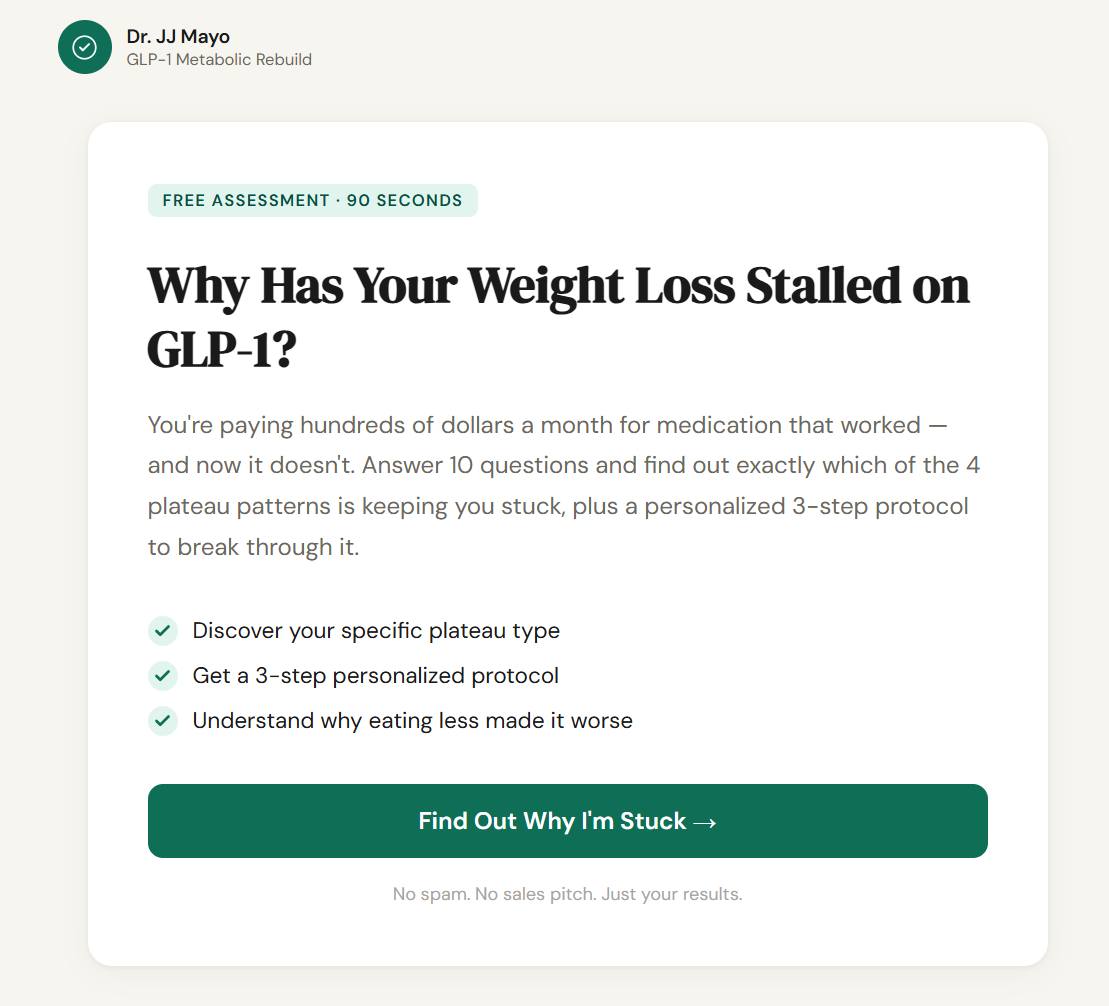 What happens after a GLP-1 plateau?