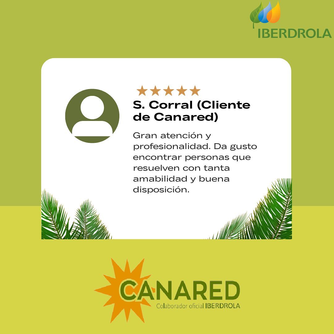Las reseñas de nuestros... - Canared Eléctrica de Canarias