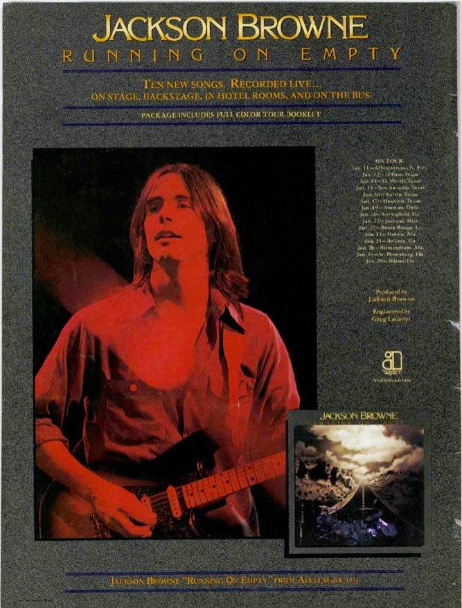 Jackson Browne's 1977 live album recording