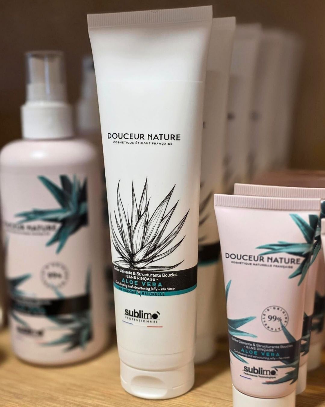 Gelée Sublimo Douceur Nature Aloe Vera 150ml - Gainante Structurante Pour Boucles