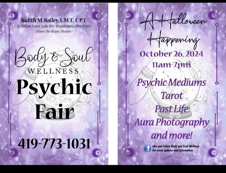 Body & Soul Wellness Psychic Fair - A Halloween Happening