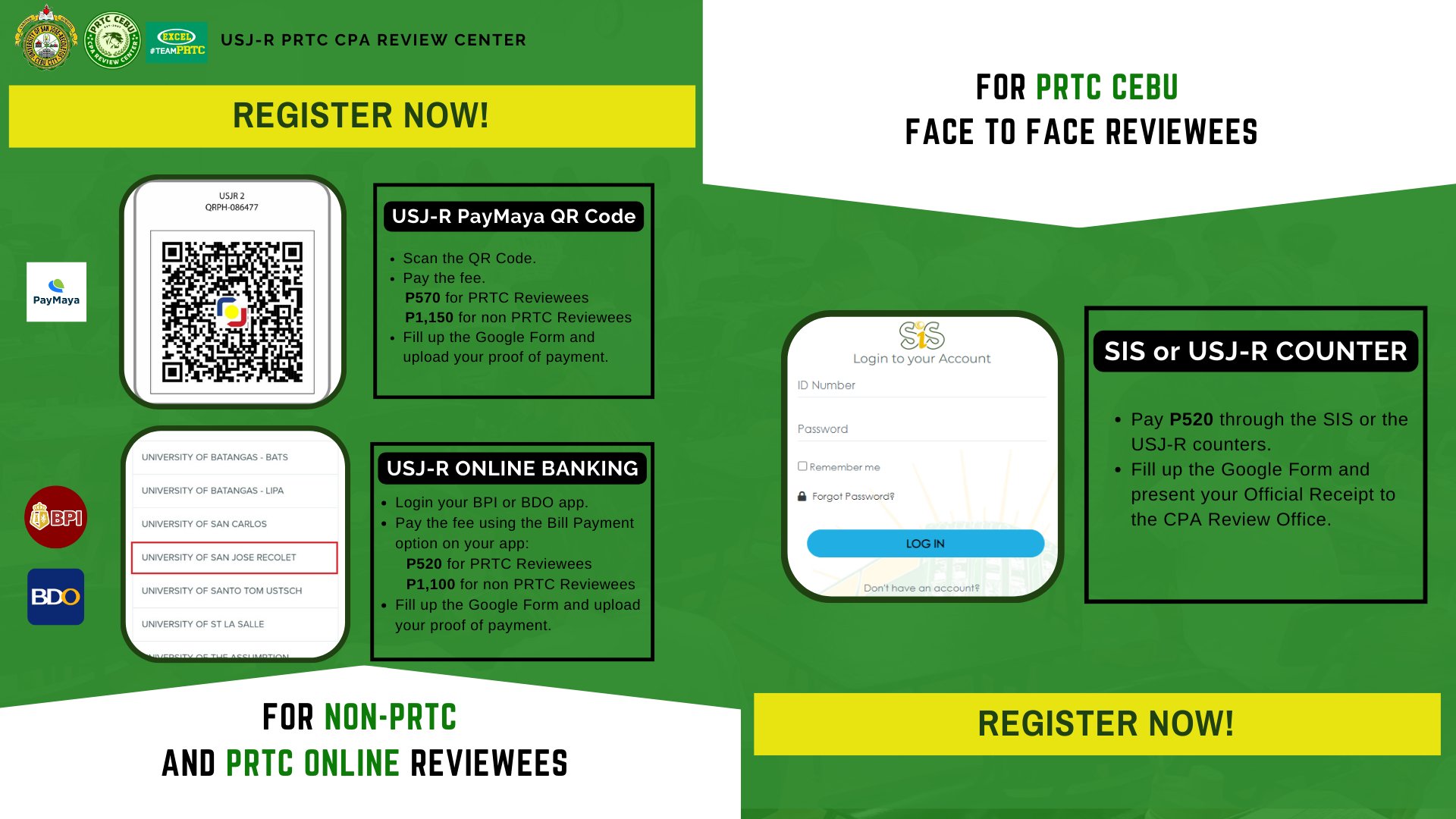 TEAM PRTC CEBU OPEN FACE-TO-FACE... - USJ-R CPA Review Center | Facebook
