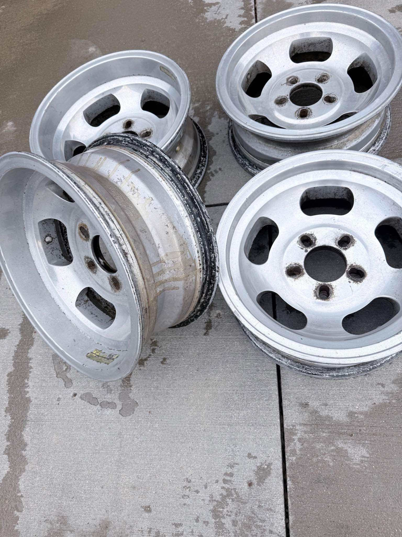 Vintage 15” Slotted Aluminum Rims - Car Wheels, Tires & Parts ...