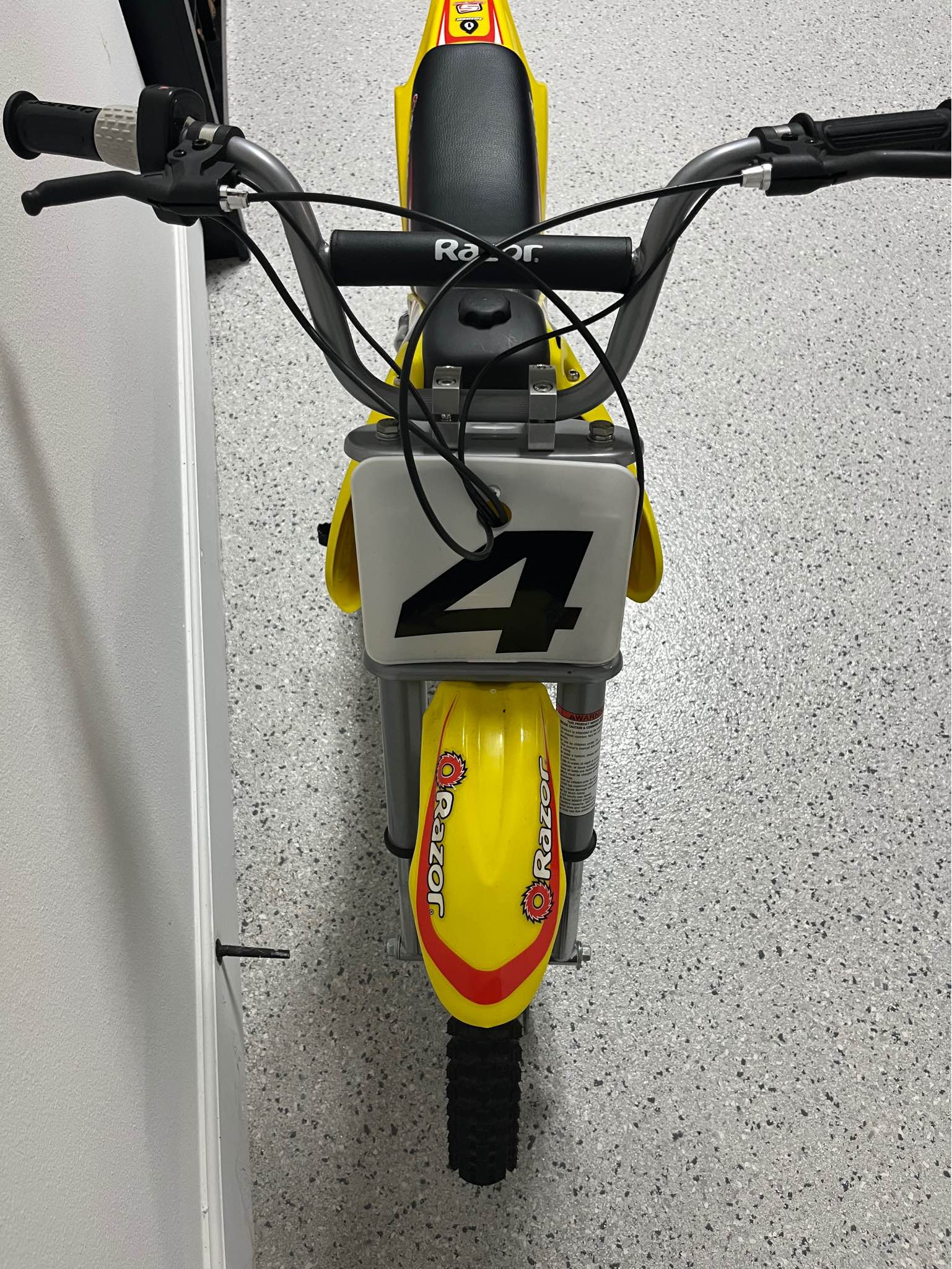 Razor MX650 Dirt Rocket Electric Motocross Off-Road Bike - Yellow ...