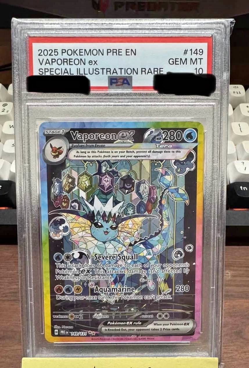 Pokemon Vaporeon ex PSA 10 Primastic Evolutions - Card Games - San ...