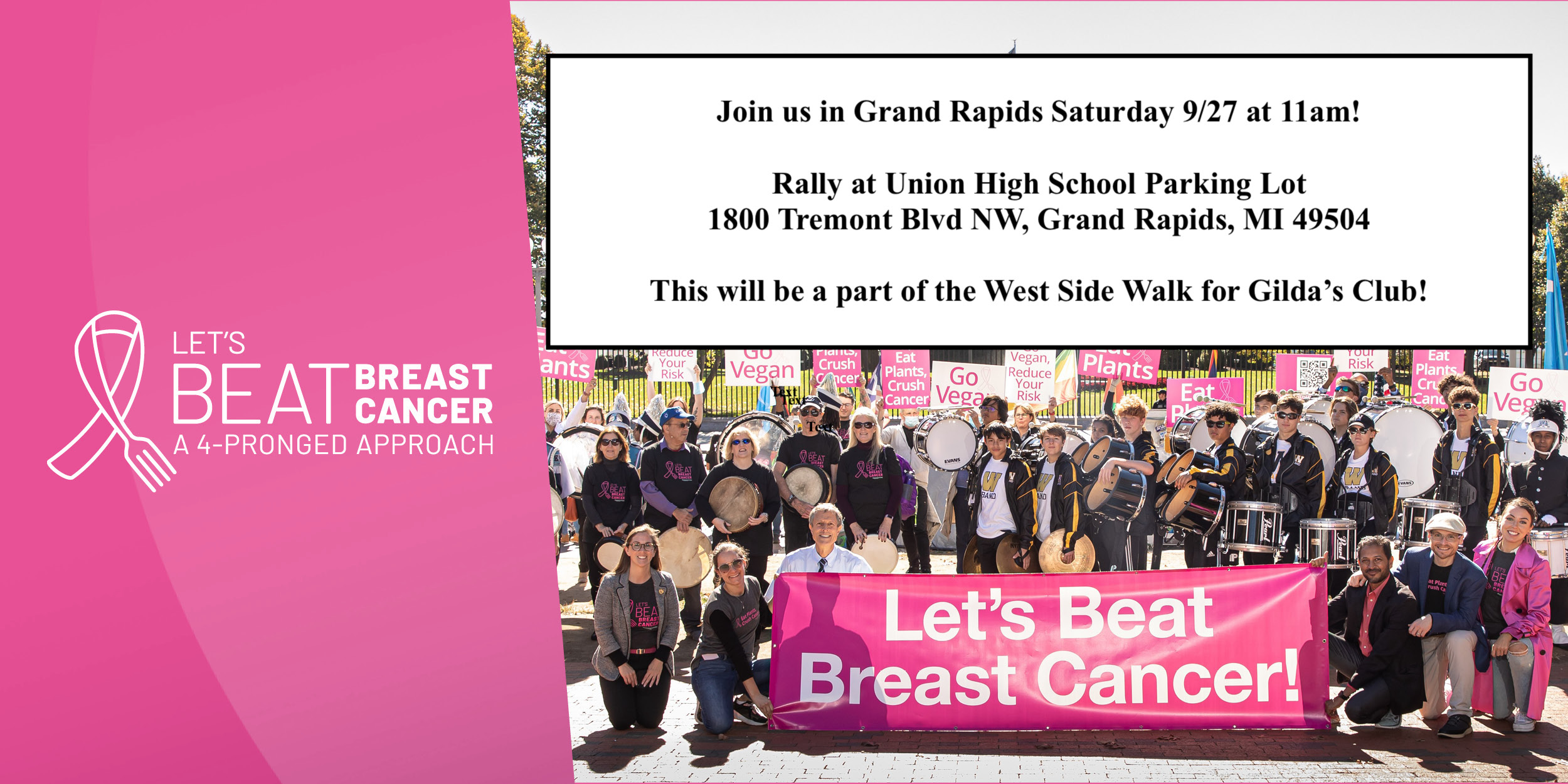 Let's Beat Breast Cancer RALLY at the West Side Walk for Gilda's Club!