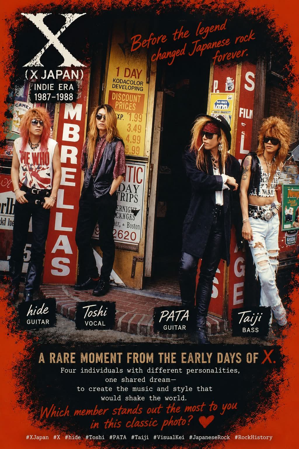 超レア物？！ライブチラシ　YOSHIKI HIDE TOSHI X JAPAN