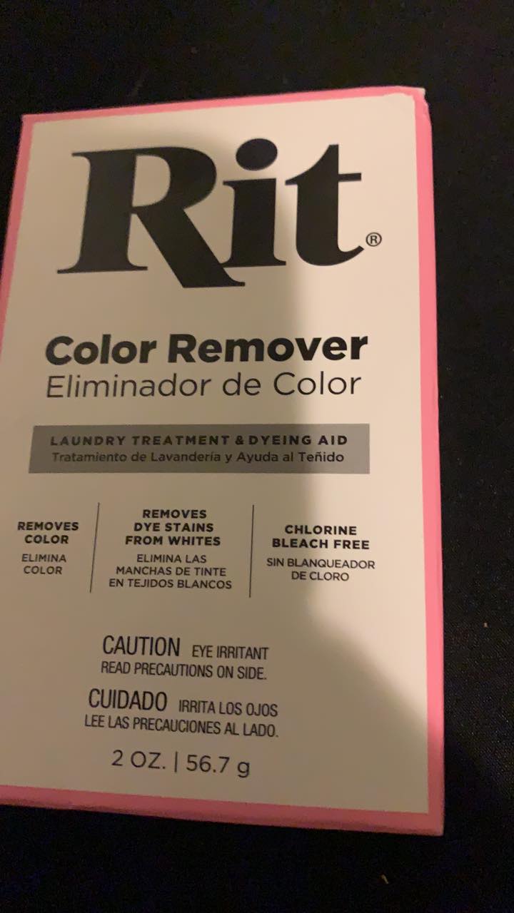 Rit Color Remover Powder - 2 Oz Laundry Treatment For Stripping Dye From Fabric