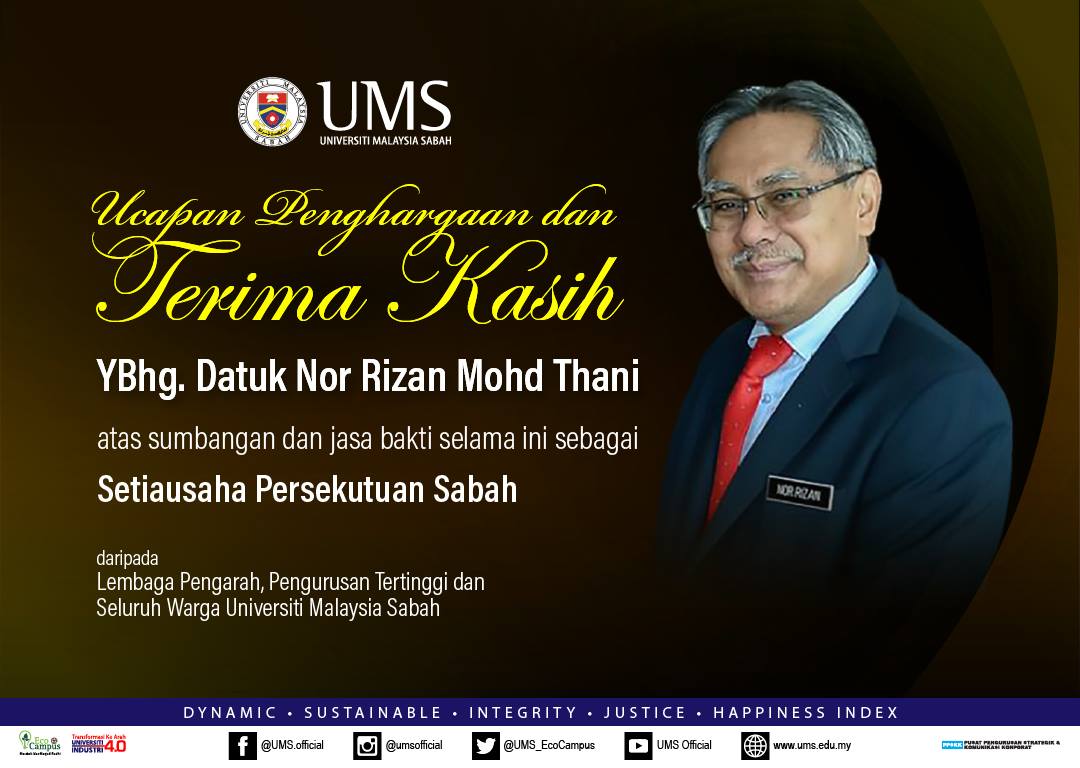 Terima kasih Datuk Nor Rizan... - Universiti Malaysia Sabah