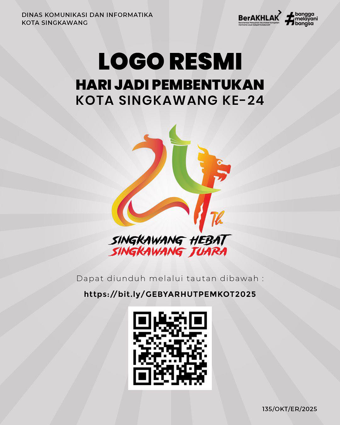 Kominfo - Logo resmi Hari Jadi ke-24 Pembentukan Kota Singkawang https ...