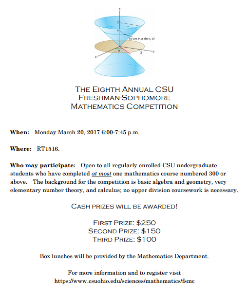 Mathematics Department - Cleveland State University