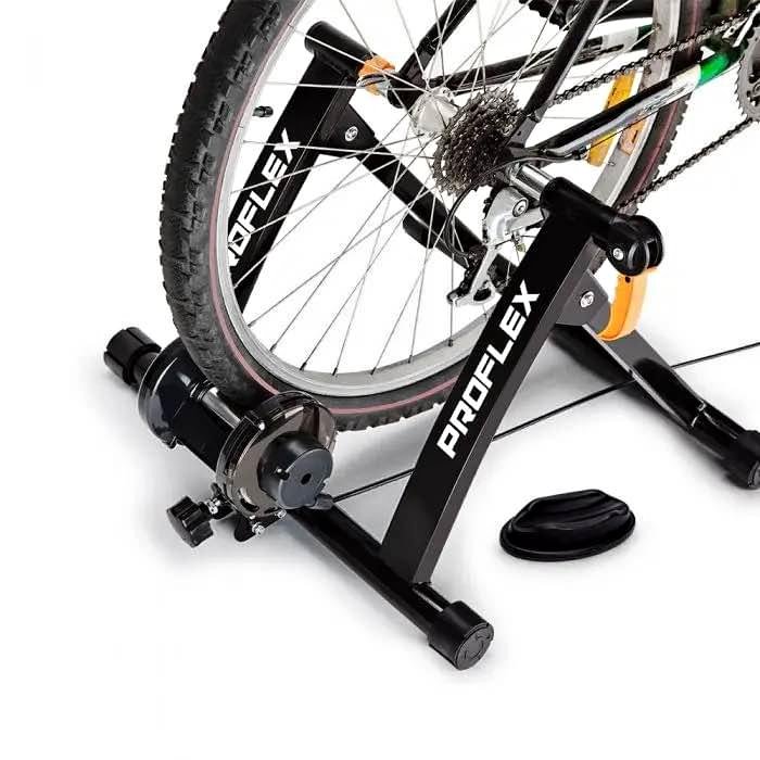 PROFLEX Indoor Bicycle Trainer - Bike Cycling Stationary Magnetic Stand ...