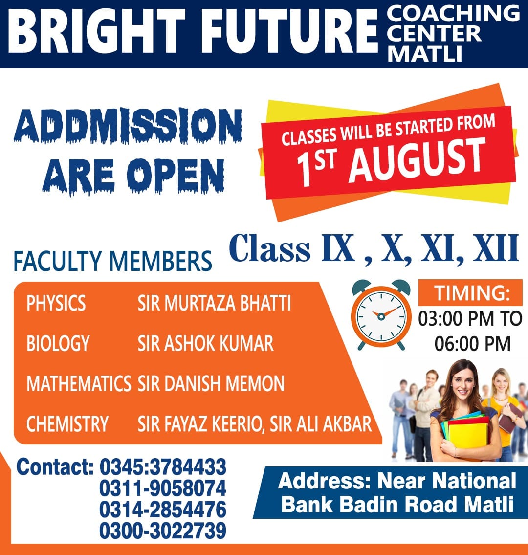 Bright future Coaching Center Matli