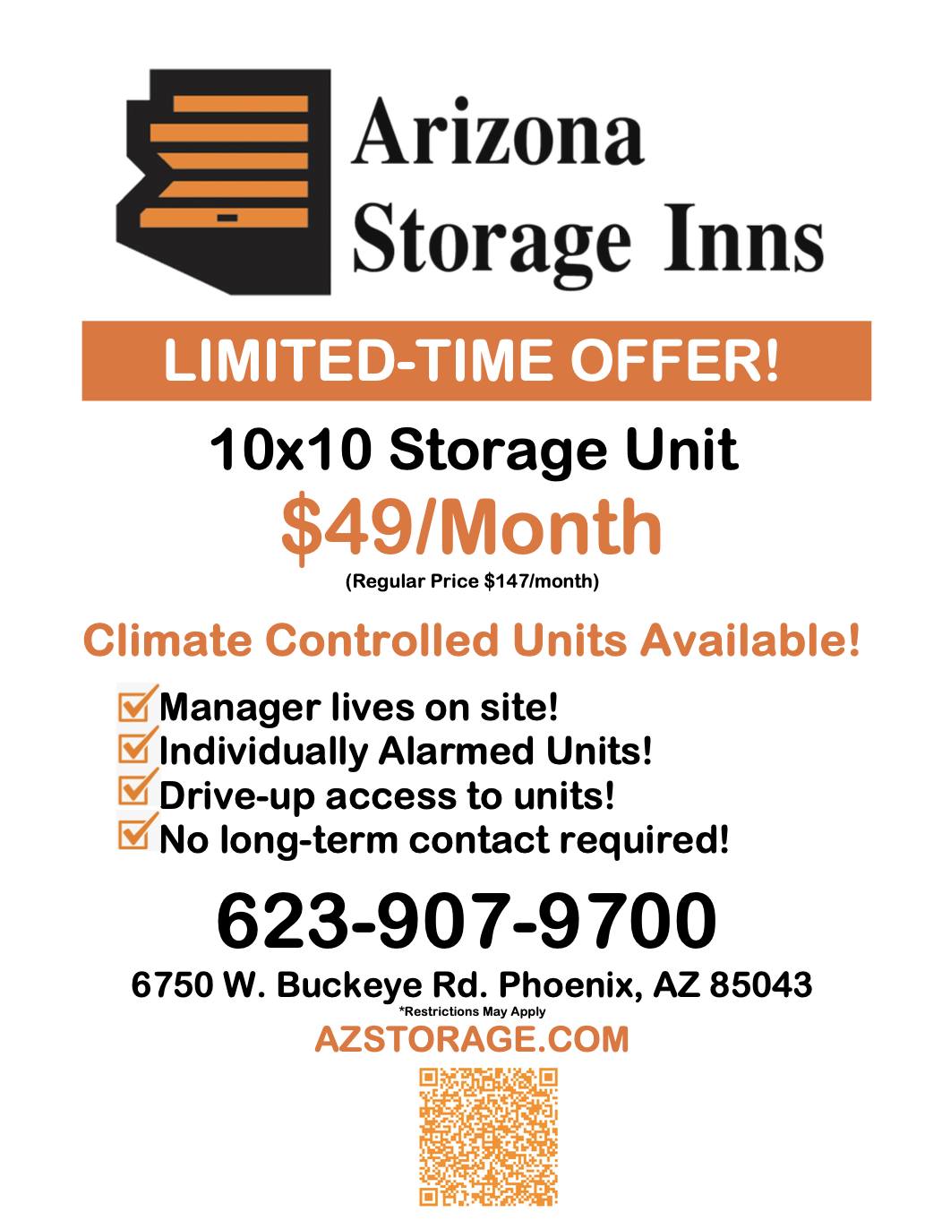 Arizona Storage Inns, 67th Ave | Phoenix AZ