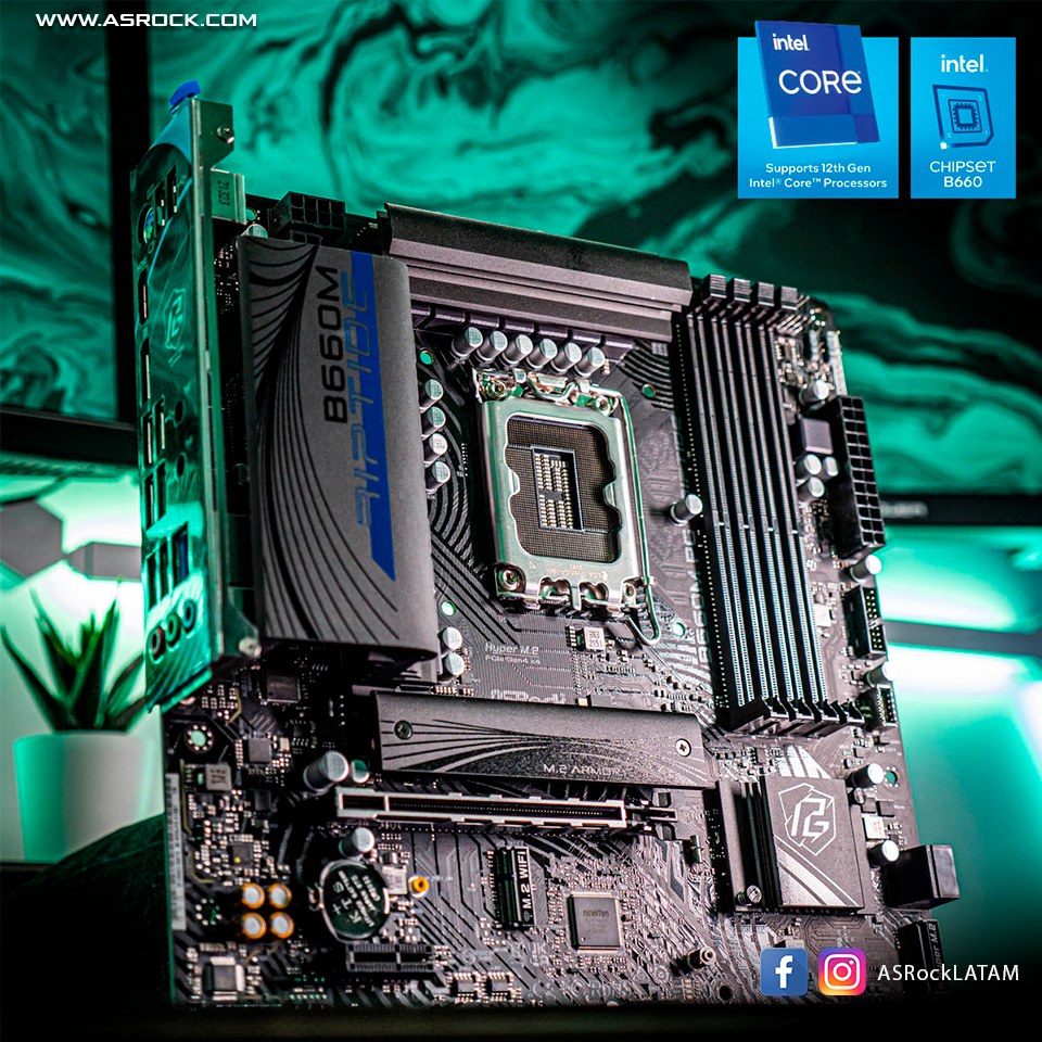 ASRock LATAM - Intel B660M PG Riptide puede ejecutar todos...