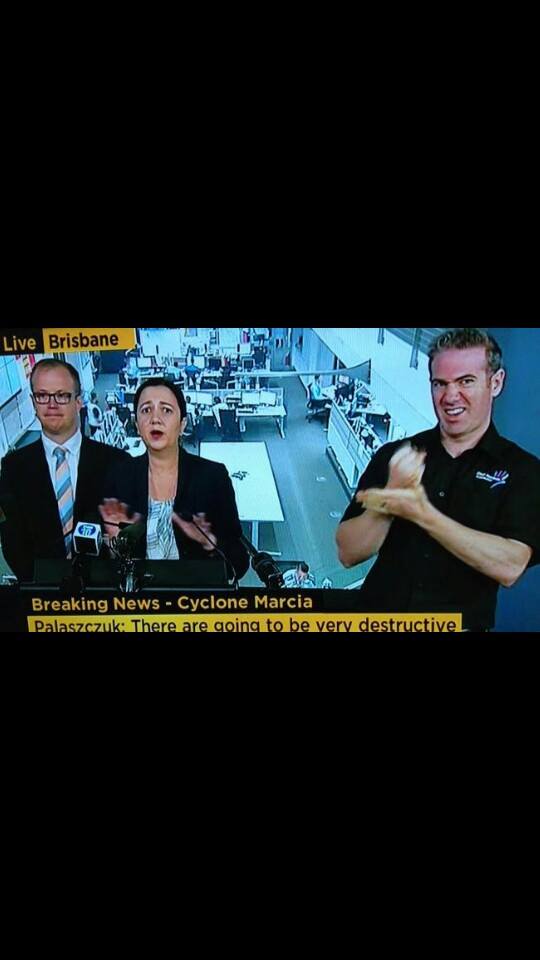 Sign language guy