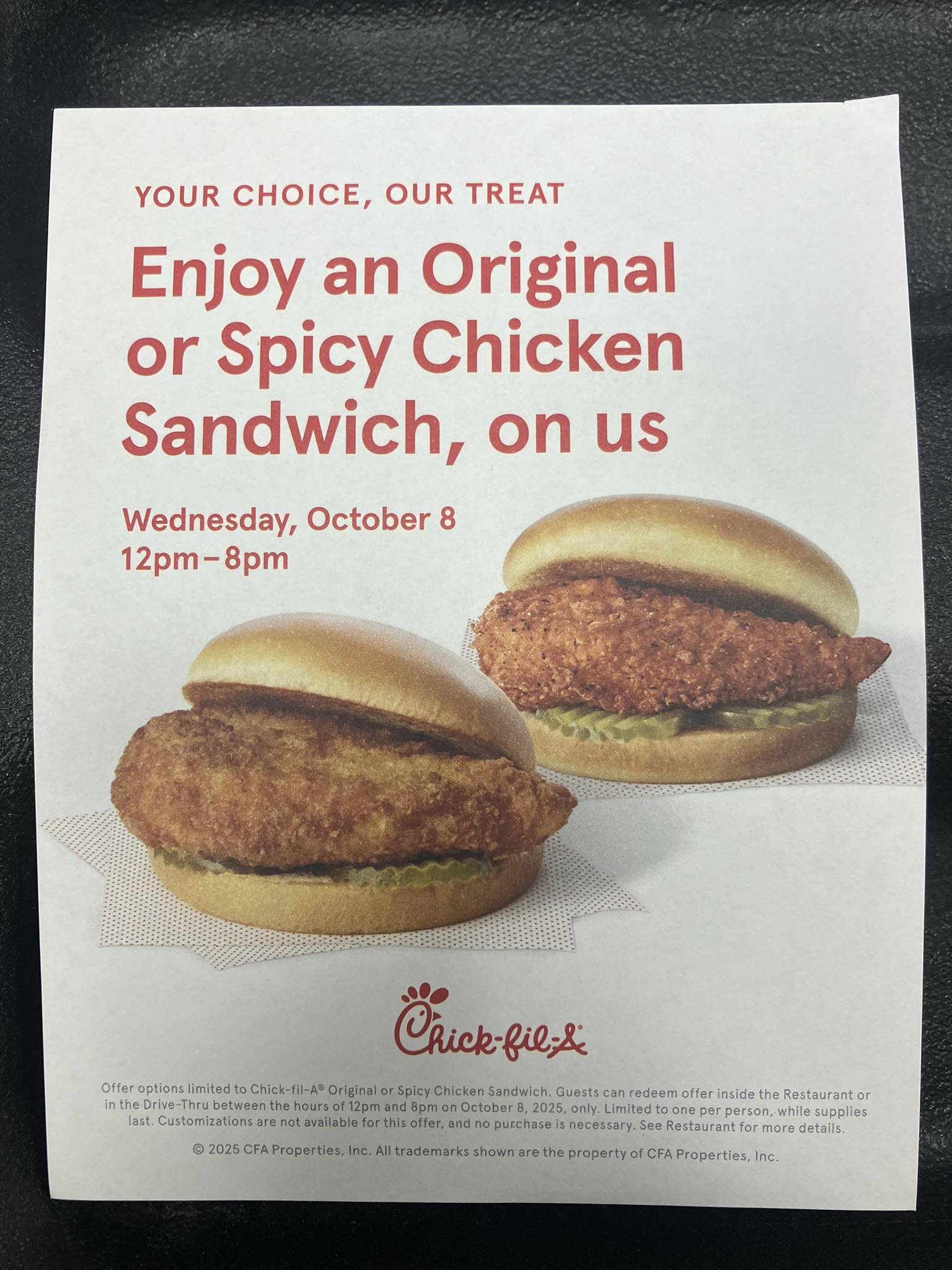 Leduc rant and rave | This is the biggest giveaway in Chick Fil A ...
