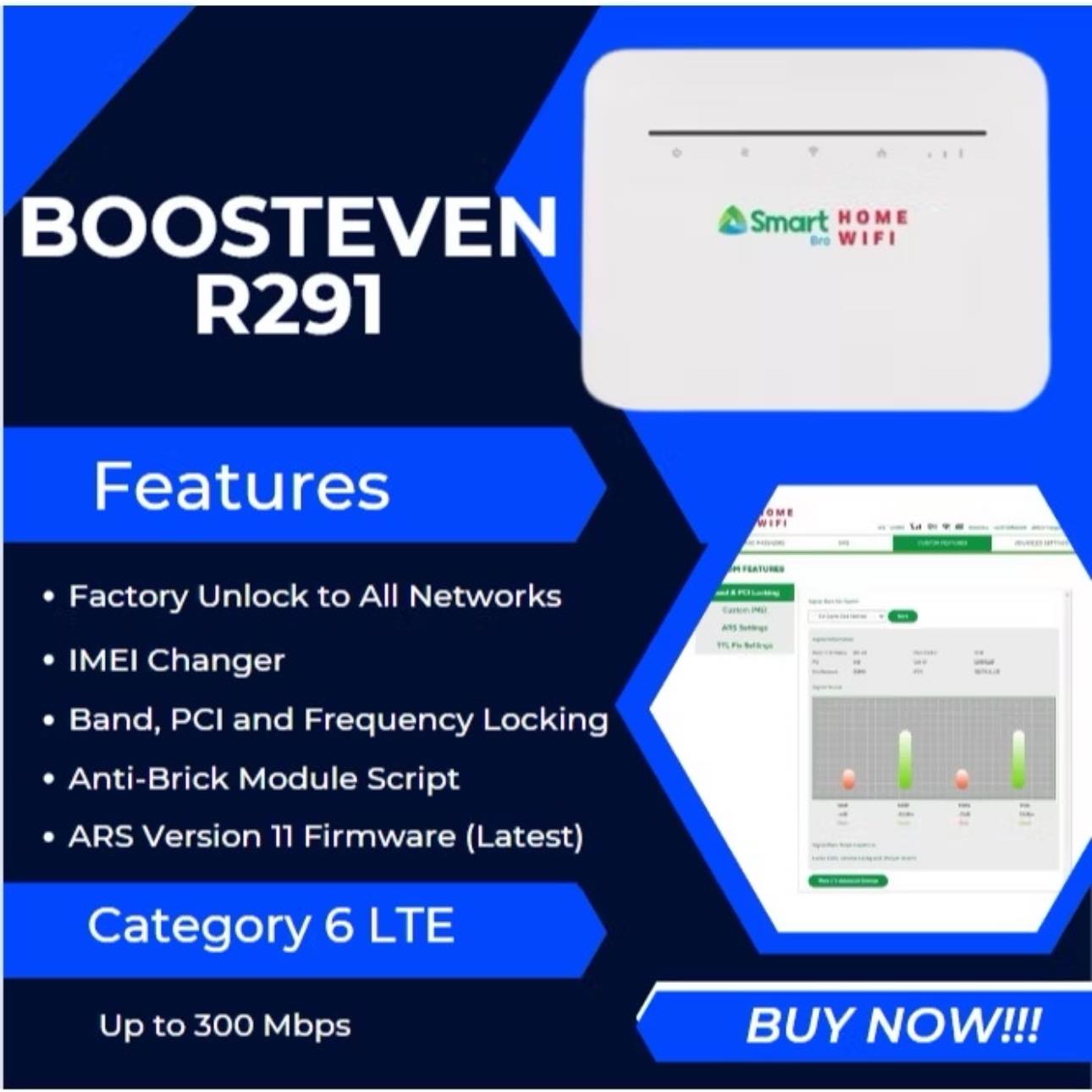 Lucas Liam - SmartBro R281/R291 Cat6 Modem Openline IMEI... | Facebook